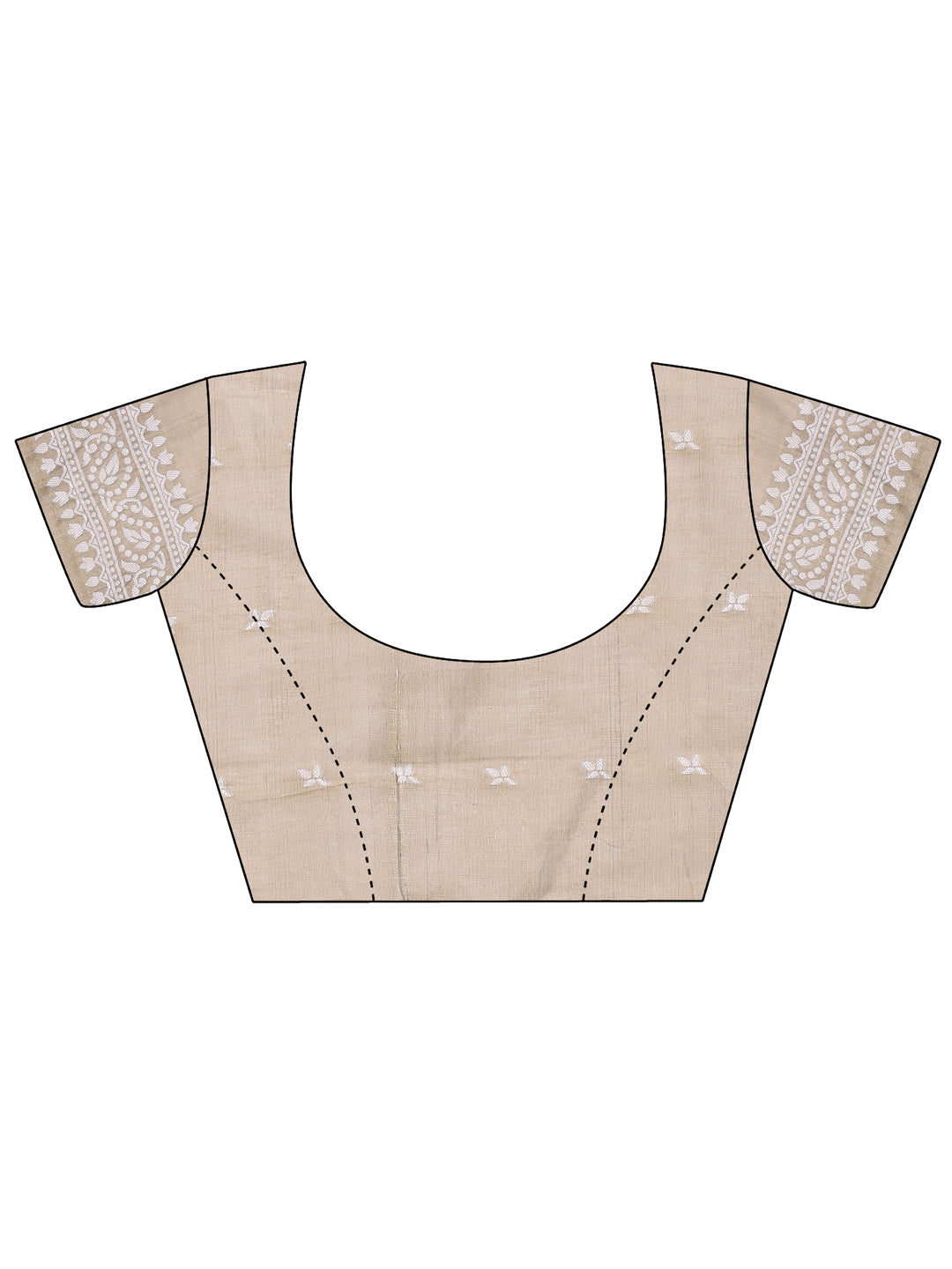 Blouse Design for linen Cotton Saree