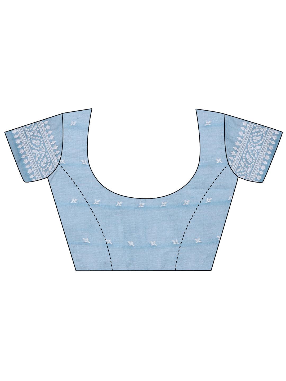 Blouse design for linen cotton saree