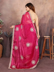 Rani Pink Chiffon Silk Saree