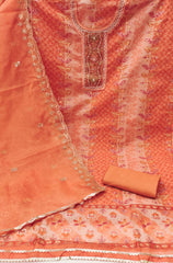 Pure Viscose Floral work Unstitched suit for Navratri pooja