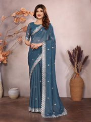 pink barbari jimmy choo silk saree with zari work