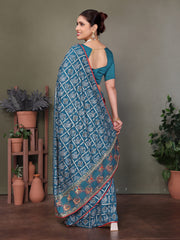 traditional gujarati bhandej saree for women